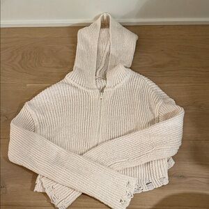 moon & madison Cream Cowl Neck Sweater